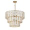 Maxim Lighting Miramar 7-Light Chandelier, Capiz/Natural Aged Brass 12808CZNAB - alternate 1